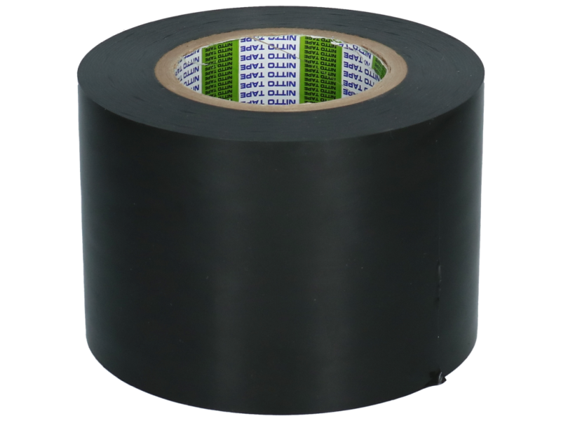 Plakband verwijderbaar zwart breedte 10 cm lengte 100 m