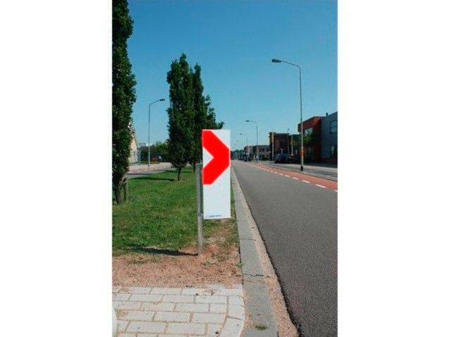 Bochtreflector 25x80 cm alu/r3 zonder paal Model: BB14