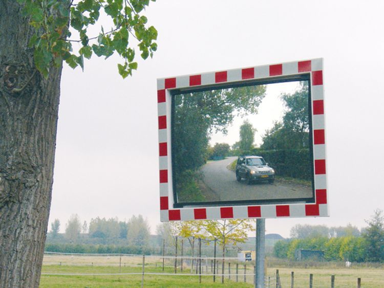 Verkeersspiegel glas 100x80 cm