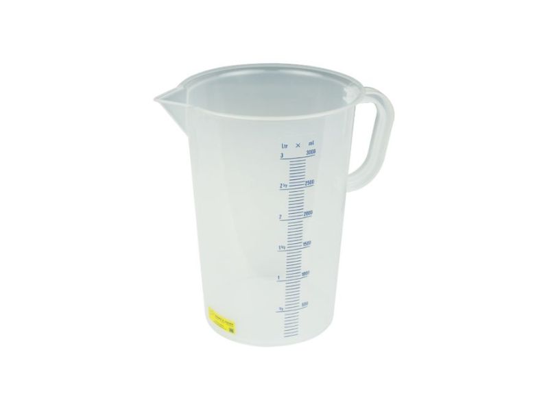 Maatbeker kunststof 3.000 ml