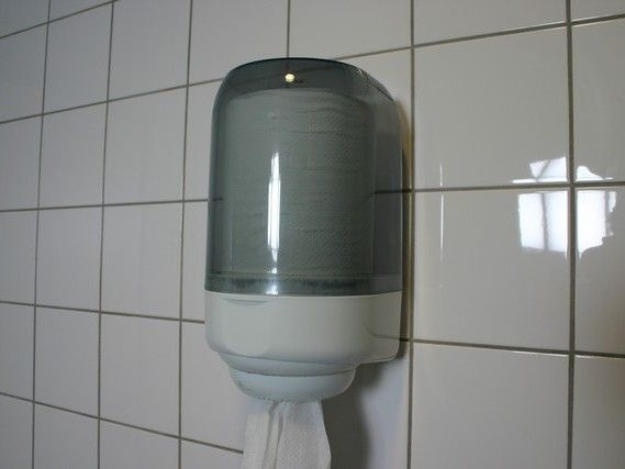 Poetspapier Mini rol wit 21 cm 130 m per stuk