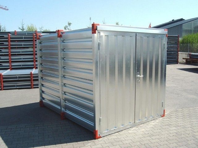 Opbergcontainer gegalvaniseerd 2x3 m