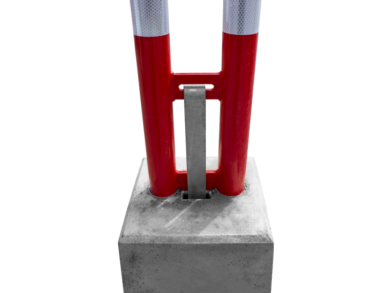 Betonpoer 30x30x30 cm t.b.v. U-beugel wegeneembaar