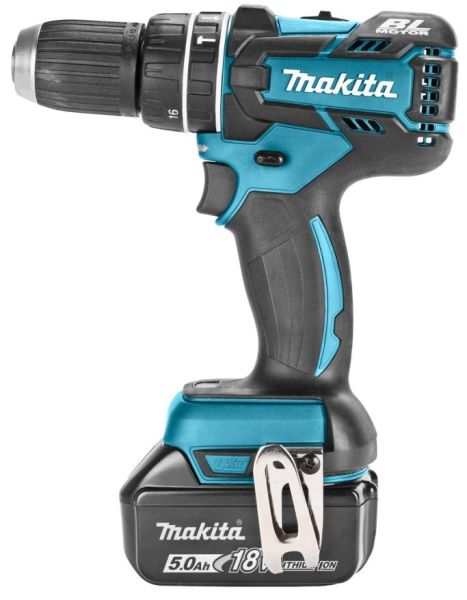 Makita accu klopboormachine 18V DHP484RTJ 2x 5 Ah en lader