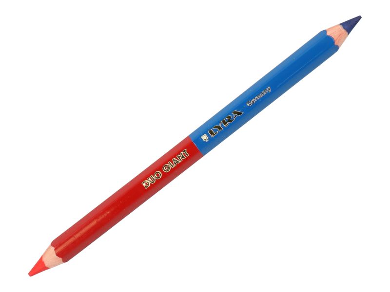 Potlood Lyra Duo Giant rood blauw 18 cm