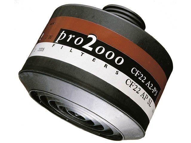 Filterbus type A2 voor masker met schroefdraadaansluiting