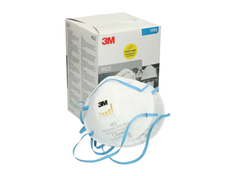 Stofmasker 3M type FFP2 8822 per 10 stuks