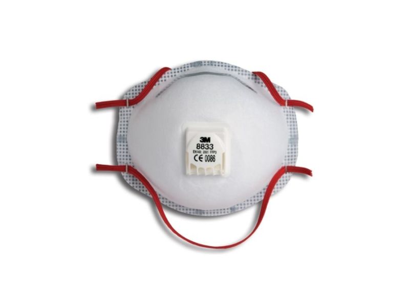 Stofmasker 3M type P3 8833 per 10 stuks