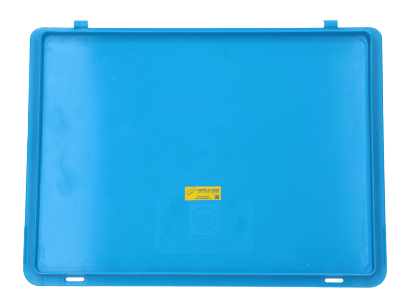 Stapelbakschanierdeksel 400x300 mm blauw