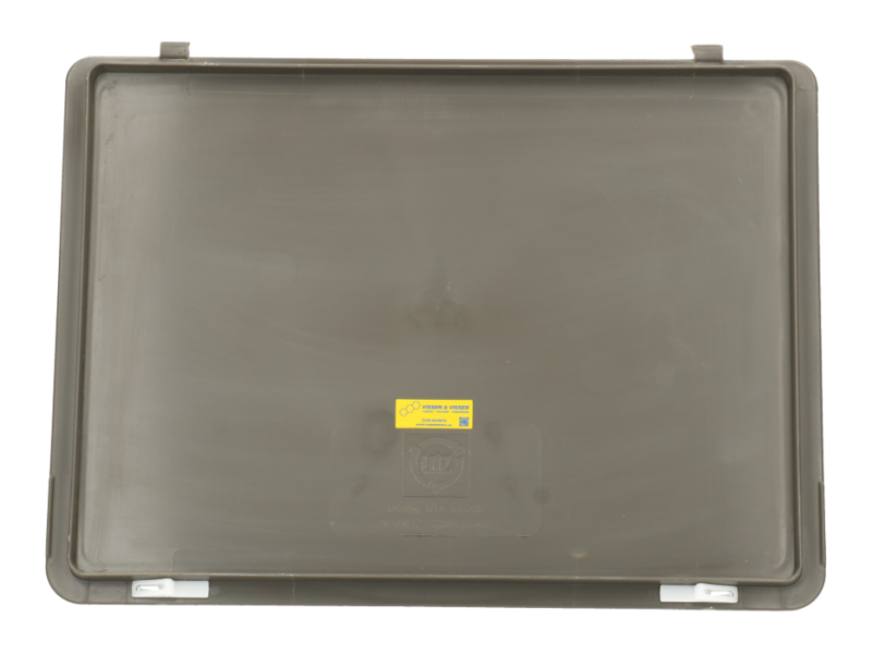 Stapelbakschanierdeksel 400x300 mm donkergrijs