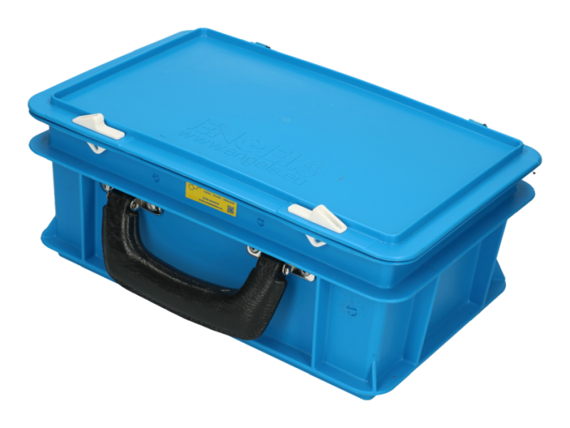 Koffer voor meetapparatuur 30 x 20 x 13,5 cm blauw