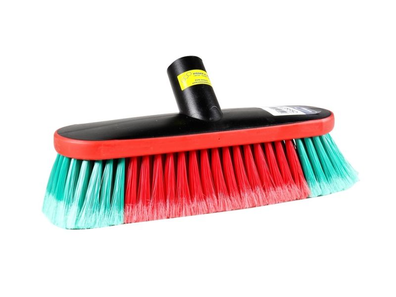 Autowasborstel soft 27 cm zonder steel rood/groen