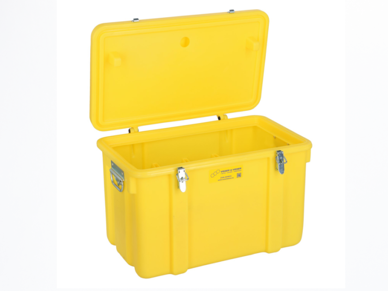 Toolbox geel 120 L 70x45x45 cm