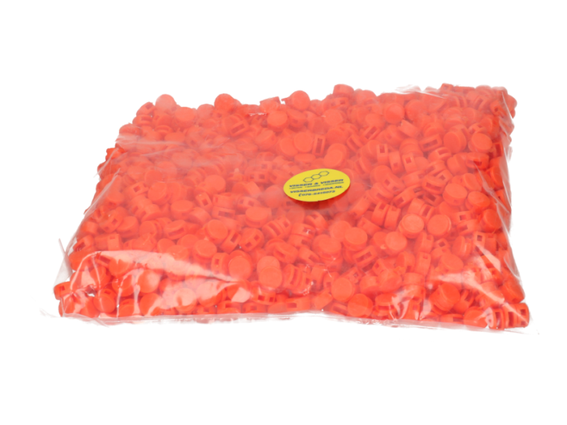 Zegelloodjes kunststof oranje Ø 10 mm per zak