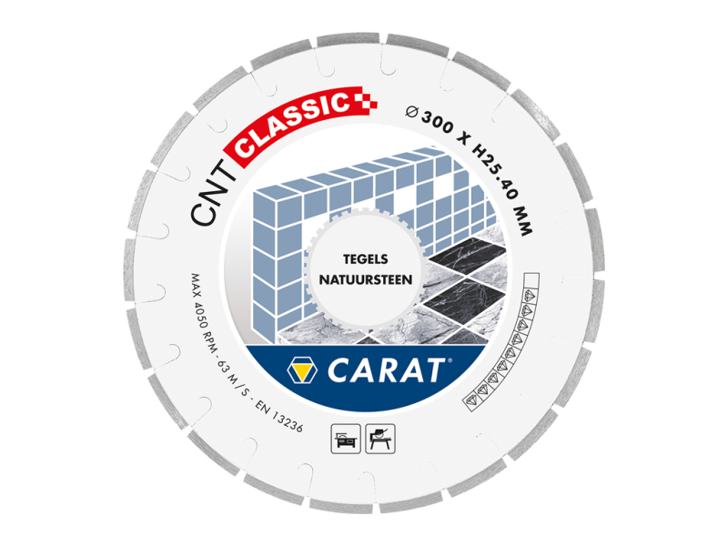 Diamantblad Natuursteen CNT Classic 10 mm Ø 350 x 25,4 mm