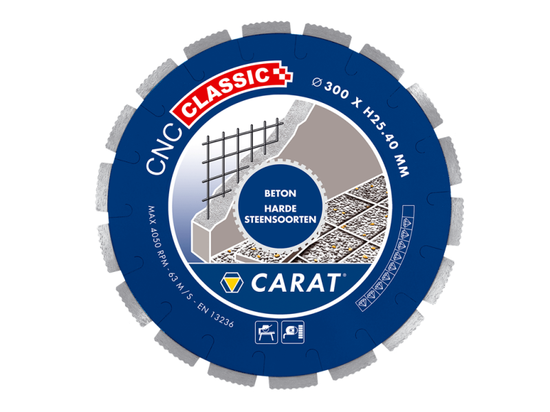 Diamantblad Beton CNC Classic 10 mm Ø 350 x 25,4 mm