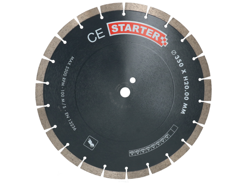 Diamantblad Universeel CE Starter 15 mm Ø 350 x 20 mm