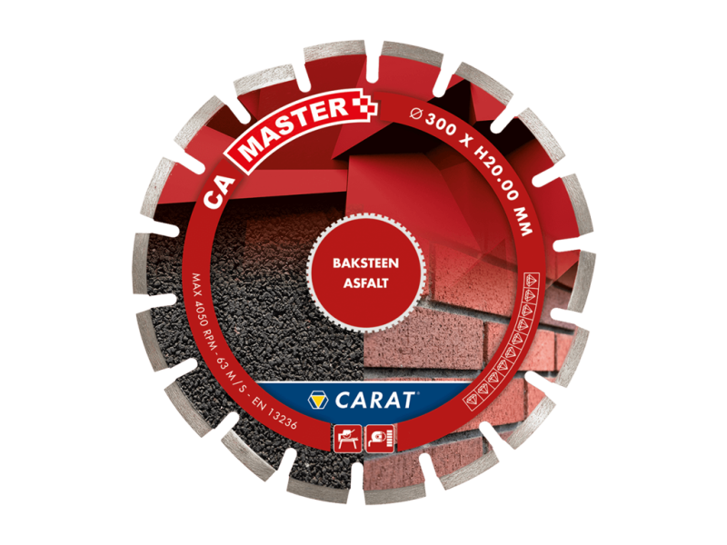 Diamantblad Baksteen / Asfalt CA Master 10 mm Ø 350 x 20 mm