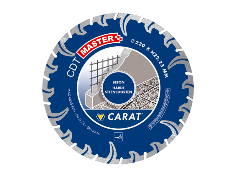 Diamantblad Beton Turbo CDT Master 7,5 mm Ø 230 x 22,23 mm