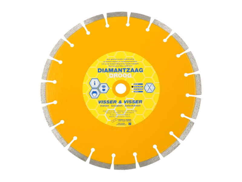 Diamantblad V&V Beton geel Ø 300 x 20 mm