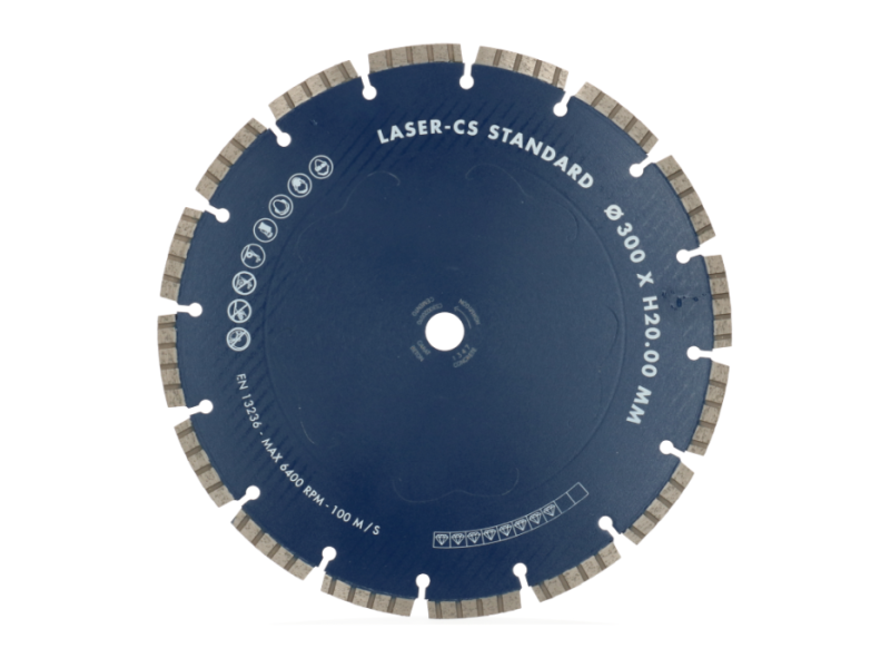 Diamantblad Beton CS Master 10 mm met asgat 20 mm