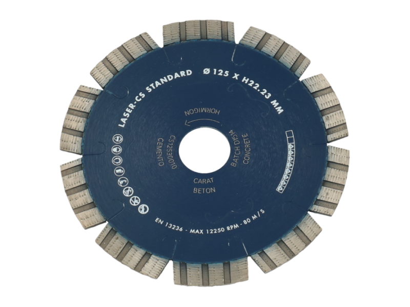 Diamantblad Beton CS Master 10 mm Ø 125 x 22,23 mm