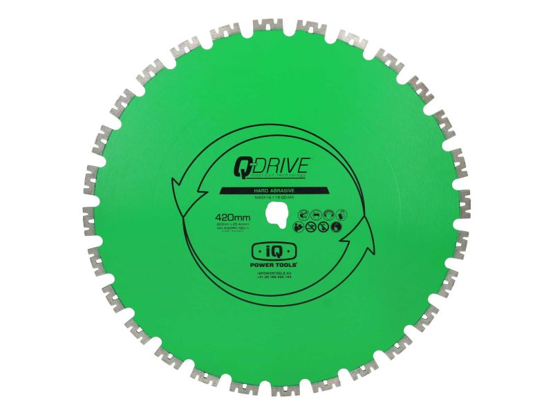 Diamantzaagblad iQ Extreem Harde Materialen | Ø 420 mm | Q-drive