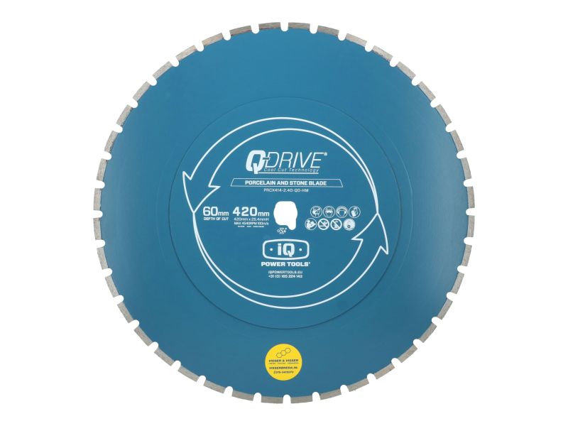 Diamantblad Keramisch Blauw Asgat Q-Drive Ø 420 mm