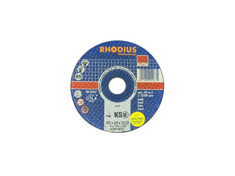 Slijpschijf staal KSM Ø 125 x 3 x 22,23 mm