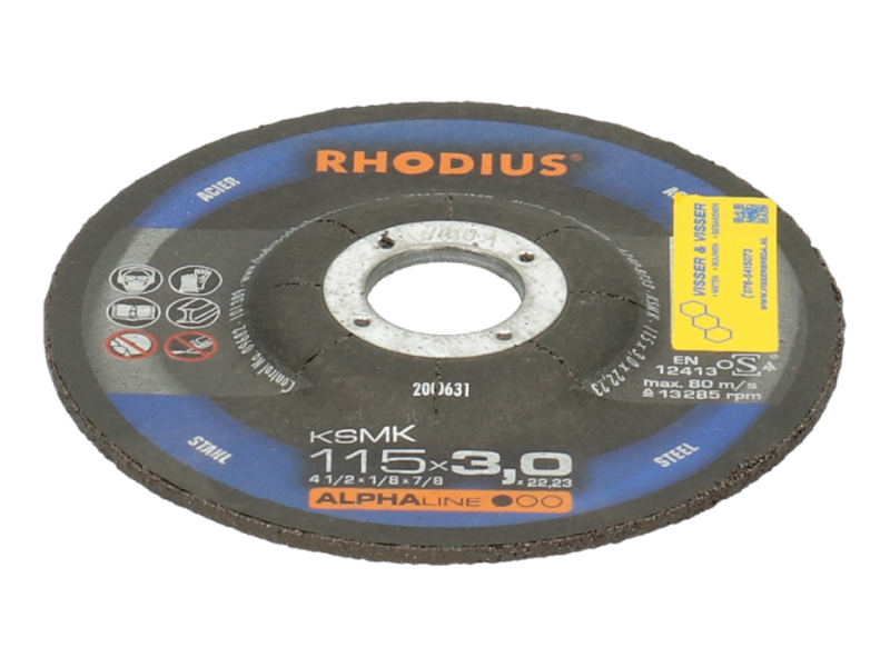 Slijpschijf staal KSMK Ø 115x3,0x22,23 mm DSS met kom