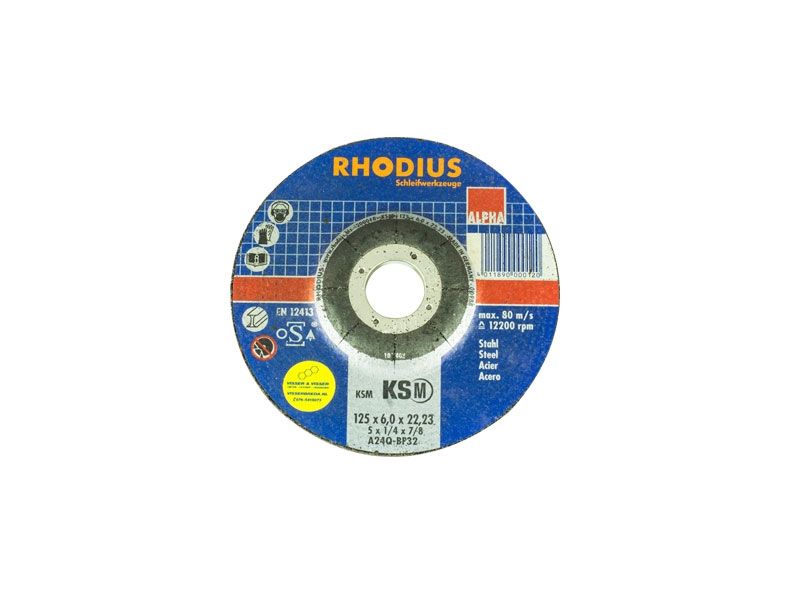 Afbraamschijf staal KSM Ø 125 x 7 x 22,23 mm