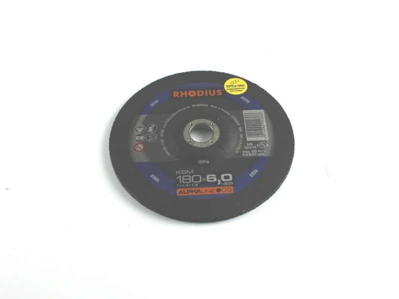 Afbraamschijf staal KSM Ø 180 x 6 x 22,23 mm