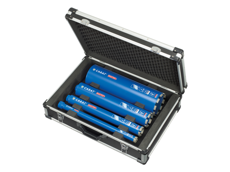 Diamantborenset Ø 31-51-81-131 mm in koffer