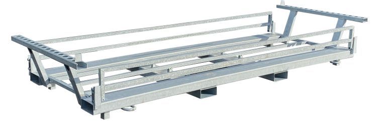 Bouwhekcontainer voor 30 hekken en voeten