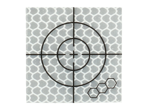 Meetsticker 30x30 mm per 20 stuks wit