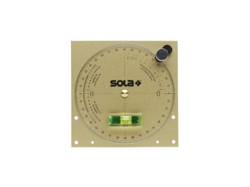 Hellingswaterpas type NP 121 grondplaat 13 x 13 cm