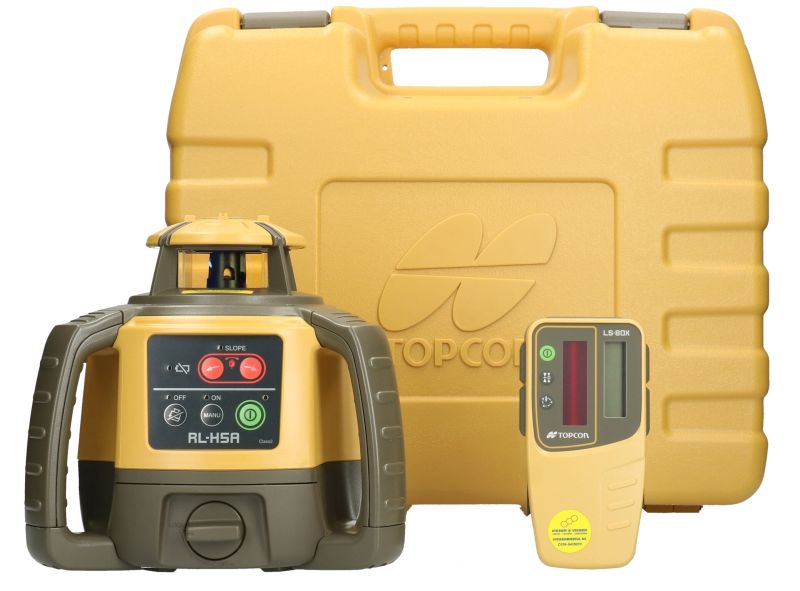 Topcon RL-H5A afschotlaser met LS-80X handontvanger