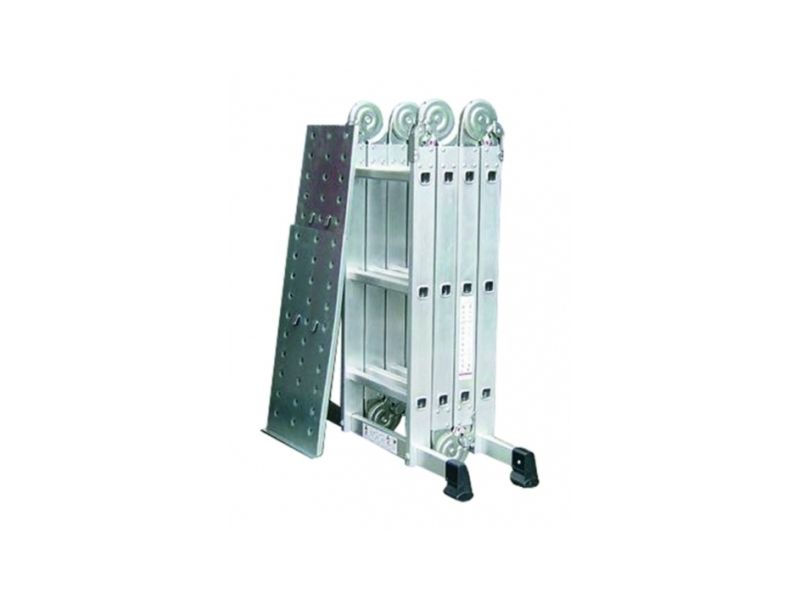 Ladder vouwmodel alu 4x3 sporten maximale hoogte 385 cm