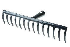 Hark tuin 14-tands gebogen met steel