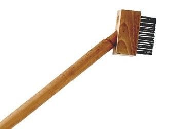 Onkruidkrabber staalborstel met steel