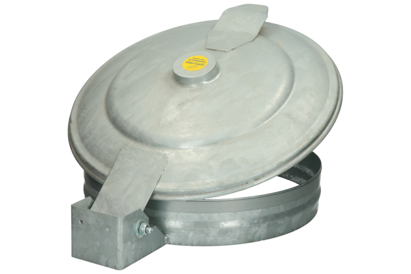 Wandhouder verzinkt t.b.v. afvalbak