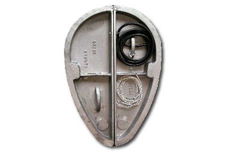 Rioolafsluiter compleet 70x105 cm ei-vormig deelbaar