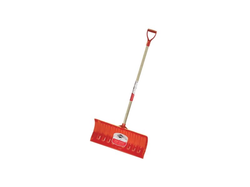 Sneeuwschuiver 66 cm rood kunststof met steel