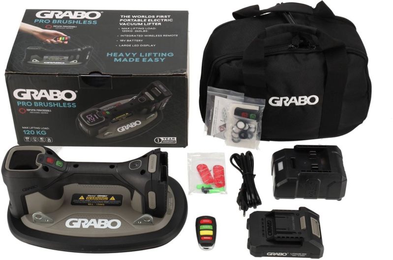 Nemo Grabo Pro Brushless vacuüm tegeltiller in tas | compleet set
