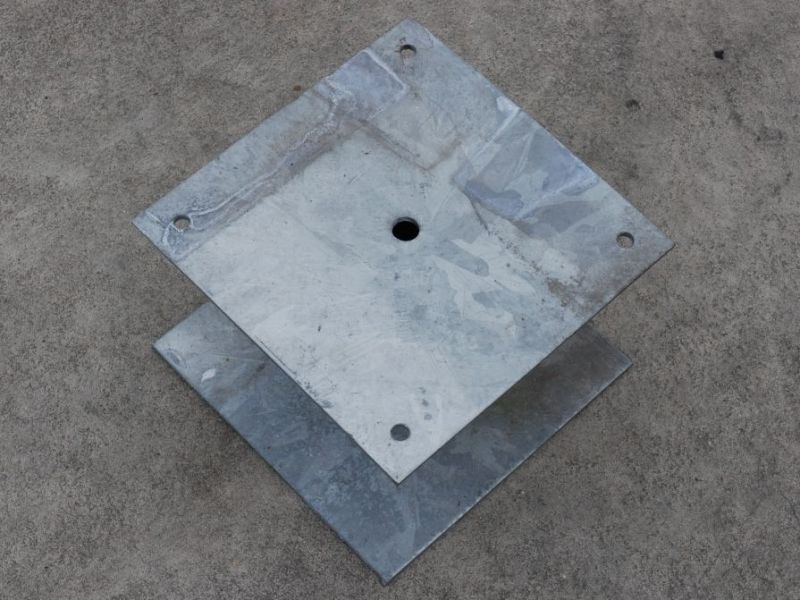 Grondanker t.b.v. buispaal met voetplaat