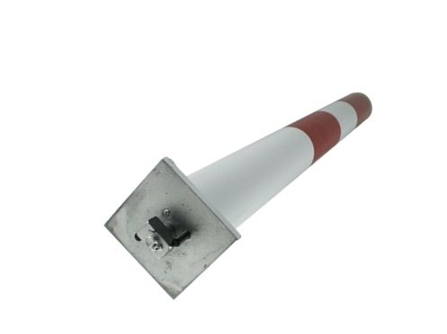 Bovendeel parkeerpaal wegneembaar rood/wit Ø 76 mm