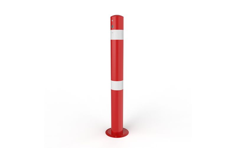 Anti-parkeerpaal wegneembaar Ø 102 mm met driekantslot zonder poer