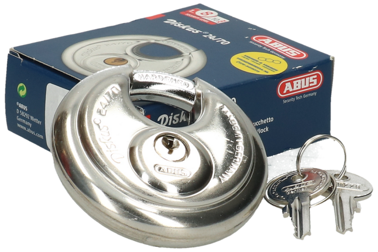 ABUS hangslot discusslot rvs 24/70