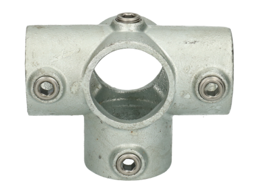 Steigerbuiskoppeling 3-weg  90 graden voor Ø 48 mm