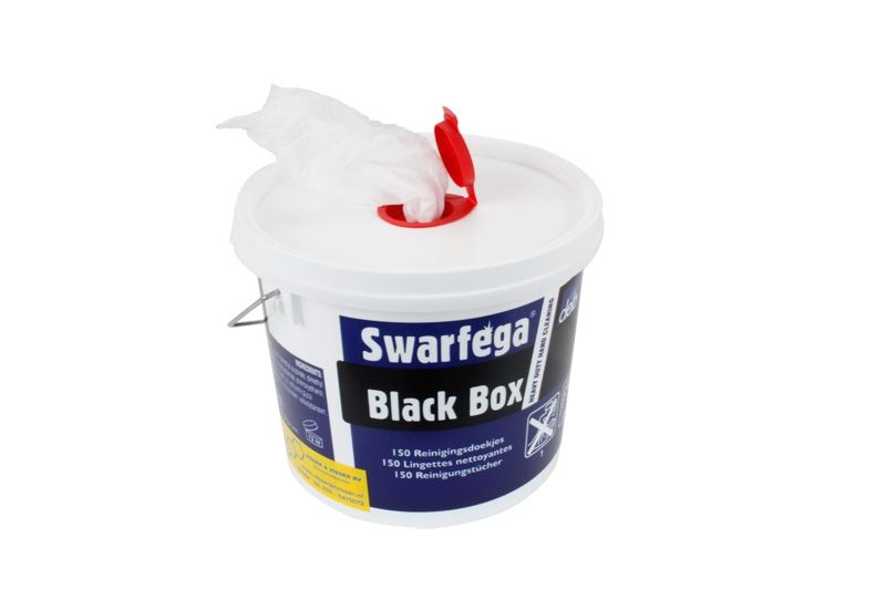 Poetsdoekjes Swarfega Black Box 150 stuks